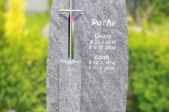 Friedrichsdorf-Guetersloh-Grabstein-Grabmal-mit-Edelstahlkreuz-modern