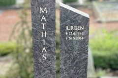 Stromberg-Doppelgrab-in-Violet-blue-Granit-poliert-Zweiteiler