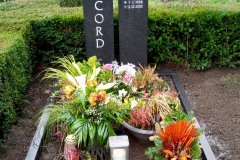 Ostbevern, Impala Zweiteiler mit Edelstahlkugel, Ährenornament, Laterne und Einfassung