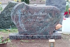 Rheda, Grabstein mit gehauenem Ornament Bildhauerarbeit