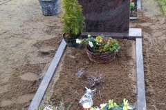 Muenster Grabstein mit Einfassung