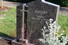 Schwege_Glandorf, Grabstein modern mit Edelstahlkreuz