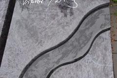 Warendorf, Urnengrabstein Abdeckplatte mit Unterschrift