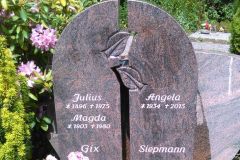 Wickede, Grabstein Ornament Blatt