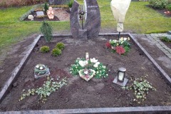 Freckenhorst Grabstein mit Einfassung Rahmen Granit
