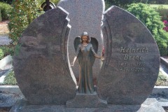 Ahlen, Dolberg, Grabstein, Breitstein, Flügelstein, Bronzeengel, Bronzeschrift