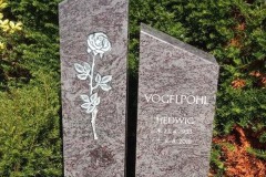 Melle, Grabstein, Stele, Zweiteiler, Ornament