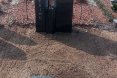 Verl, Doppelgrab mit Bronzekreuz und Trittplatte