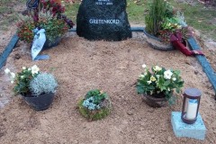 Angelmodde, Grabanlage, Grabstein, Findling, Felsen, Einfassung, Grableuchte
