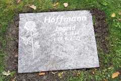 Ubbedissen, Rasengrab Kissensein mit Rose