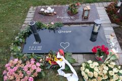 Beckum, Urnengrabanlage Grabstein Abdeckplatte