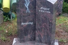 Spexard Doppelgrabstein mit Blume