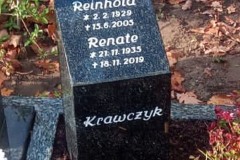 Grabstein Urnengrabstein mit Schrift