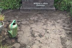 Ostbevern-Brock-Grabstein-Poliert-Doppelgrab-Schrift-vertieft-eingearbeitet
