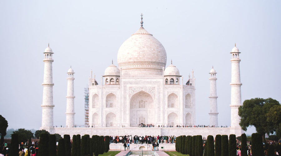 Bauwerke aus Stein Taj Mahal